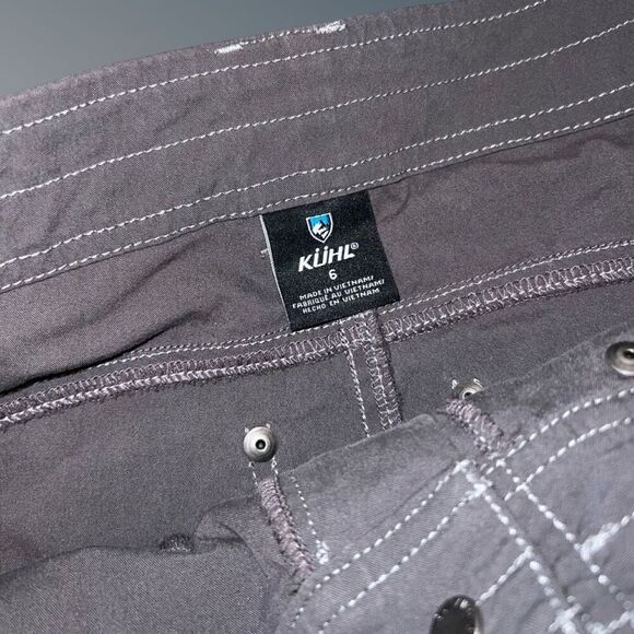 Kühl Women’s Gray Free Range Cargo Hiking Shorts Size 6 A2 - Picture 5 of 6